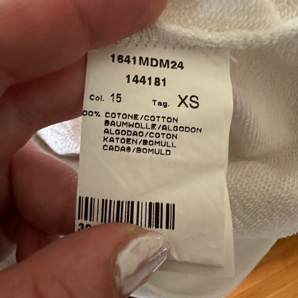 MSGM Black Red & White Maglia Tie Dye Flame French Terry Sweatshirt Extra Small - Picture 5 of 6